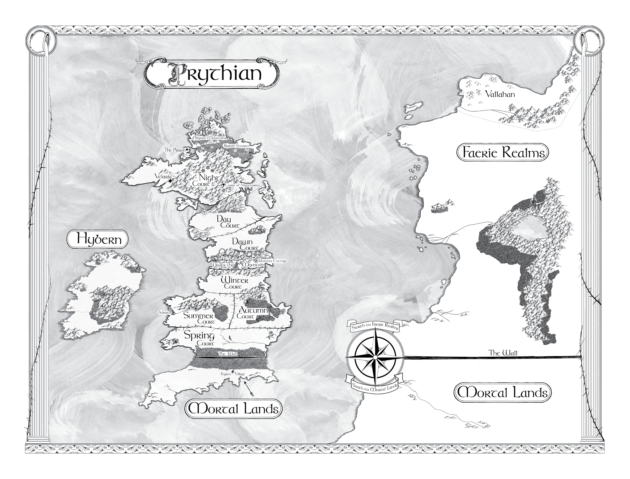 Prythian Map Scavenger Hunt Map
