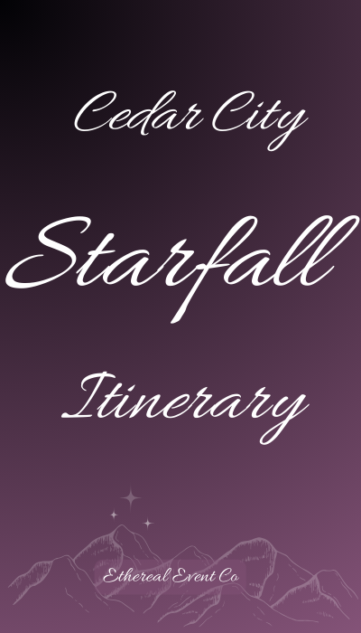 Starfall Itinerary Starfall Ball Itinerary